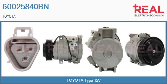 Compresseur, climatisation REAL 60025840BN