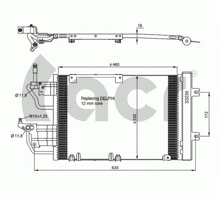 Condenseur, climatisation ACR 300644