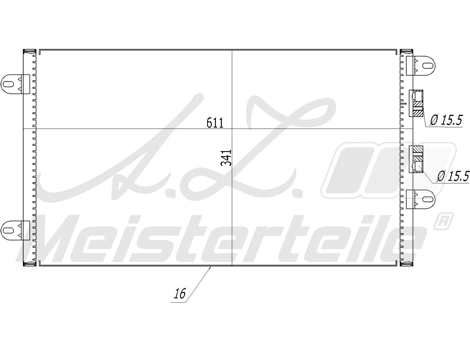 Condenseur, climatisation A.Z. Meisterteile AZMT-45-030-1368