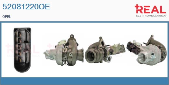 Turbocompresseur, suralimentation REAL 52081220OE