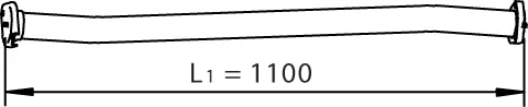 Tuyau d'échappement DINEX 33101