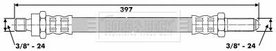 Flexible de frein BORG & BECK BBH6246