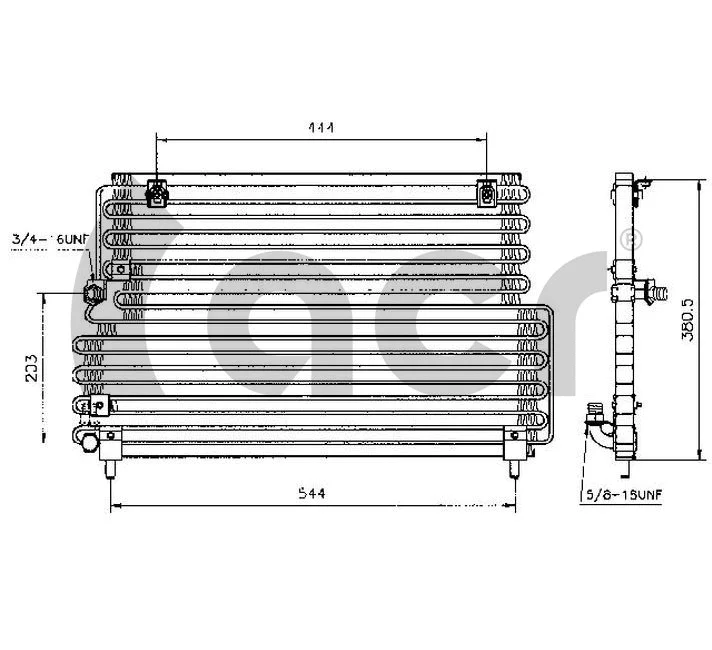 Condenseur, climatisation ACR 300252