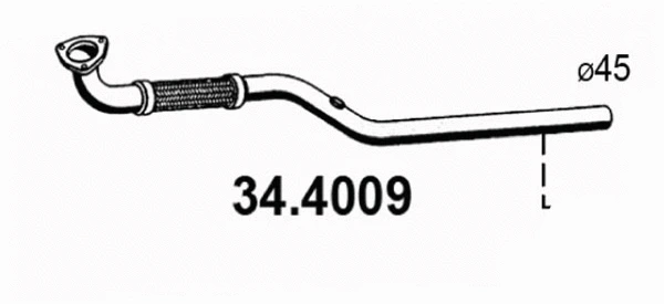 Tuyau d'échappement ASSO 34.4009