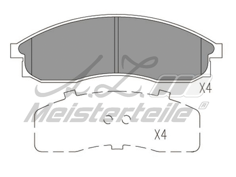 Kit de plaquettes de frein, frein à disque A.Z. Meisterteile AZMT-44-022-2260