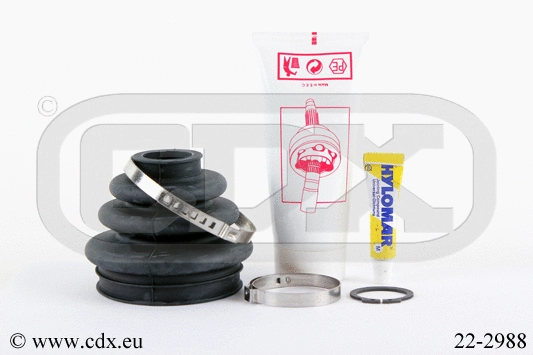 Jeu de joints-soufflets, arbre de commande CDX 22-2988