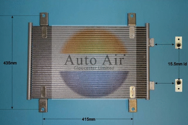 Condenseur, climatisation AUTO AIR GLOUCESTER 16-9788