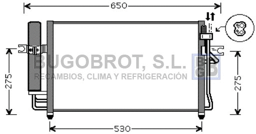 Condenseur, climatisation BUGOBROT 62-HY5087