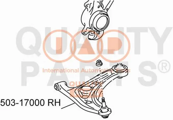 Bras de liaison, suspension de roue IAP QUALITY PARTS 503-17000