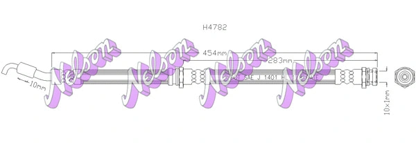Flexible de frein KAWE H4782