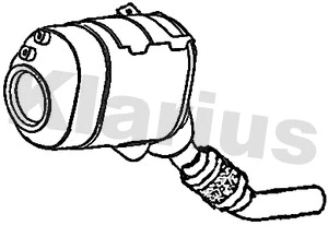 Filtre à particules / à suie, échappement KLARIUS 390258