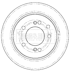 Disque de frein BORG & BECK BBD5185