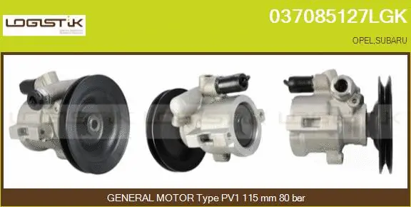 Pompe hydraulique, direction LGK 037085127LGK