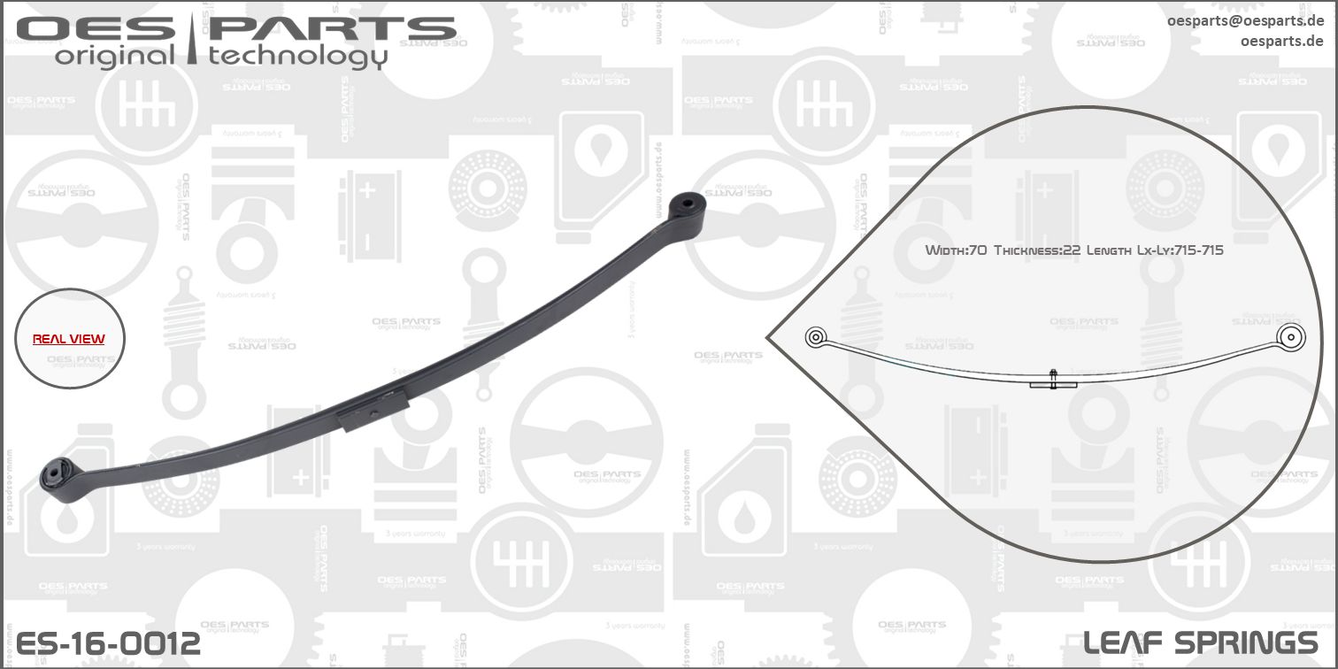 Lame de ressort OES PARTS ES-16-0012
