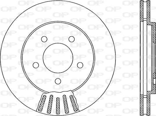 Disque de frein OPEN PARTS BDA1871.20
