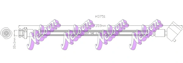 Flexible de frein KAWE H3751