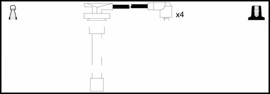 Kit de câbles d'allumage LEMARK HOES1106