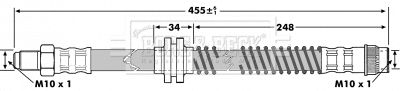 Flexible de frein BORG & BECK BBH7175