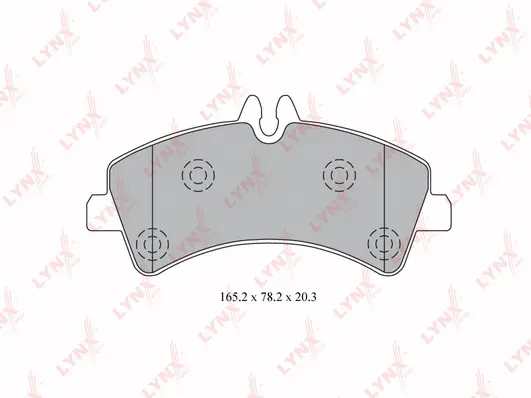 Kit de plaquettes de frein, frein à disque LYNXAUTO BD-5344