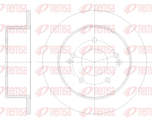 Disque de frein REMSA 62097.00