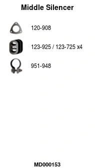 Silencieux central FA1 MD000153