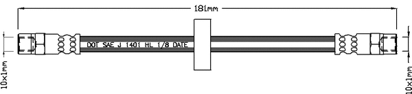 Flexible de frein JURATEK JBH1018