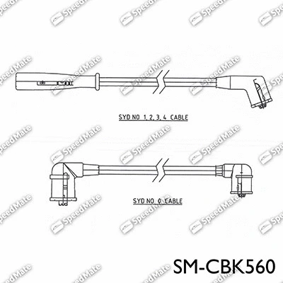 Kit de câbles d'allumage SpeedMate SM-CBK560