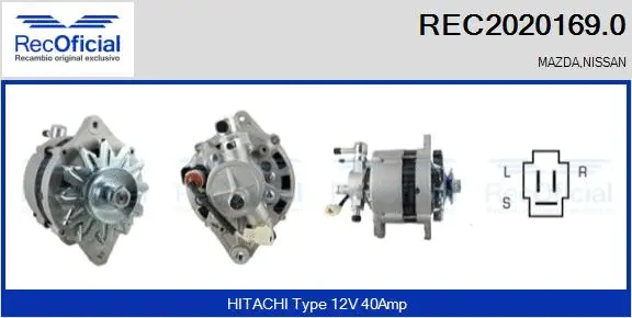 Alternateur RECOFICIAL REC2020169.0