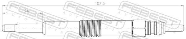 Bougie de préchauffage FEBEST 29642-001