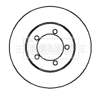 Disque de frein BORG & BECK BBD5877S