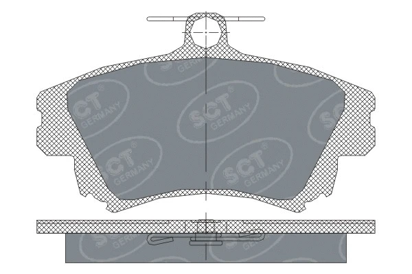 Kit de plaquettes de frein, frein à disque SCT - MANNOL SP 240 PR