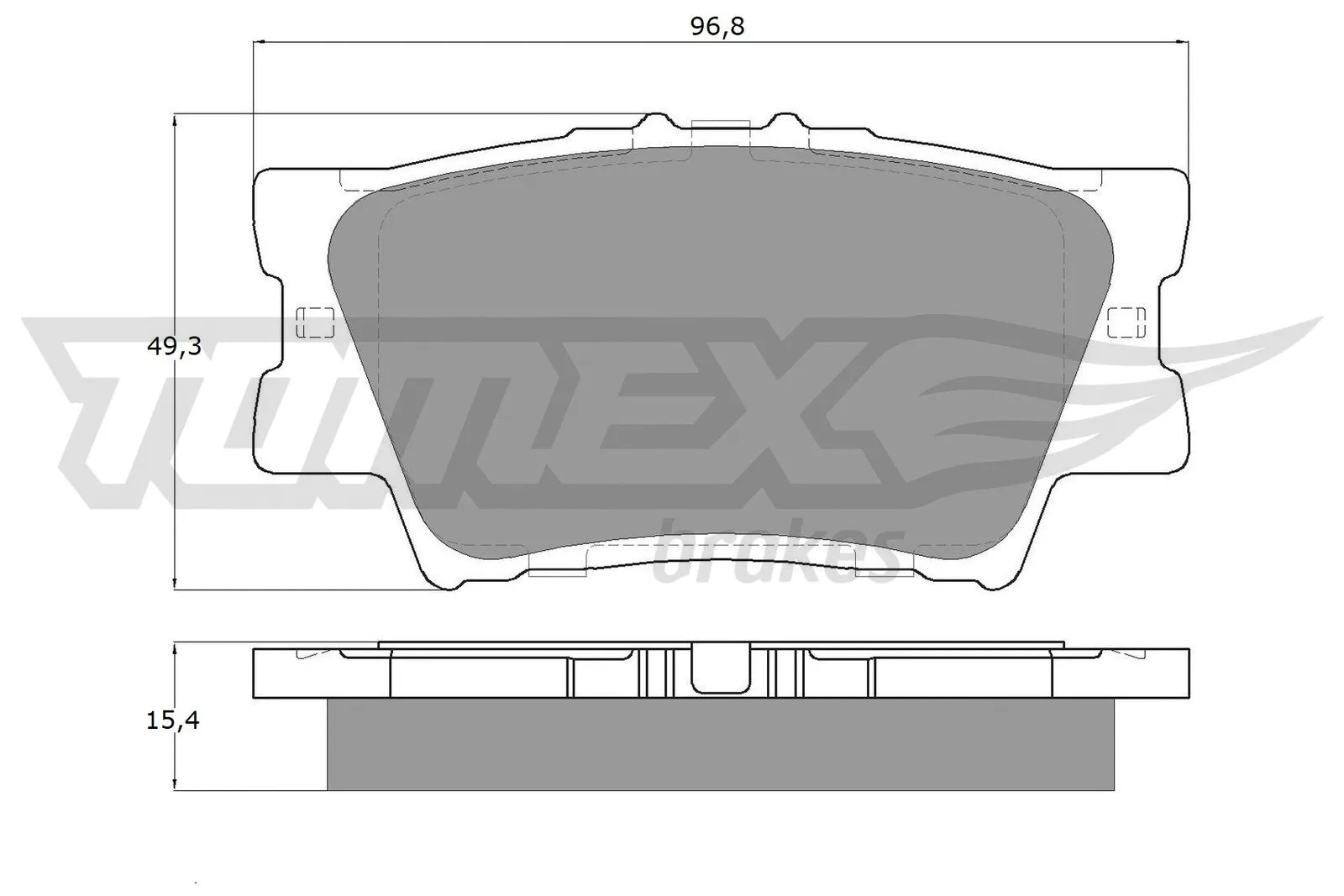 Kit de plaquettes de frein, frein à disque TOMEX Brakes TX 15-73