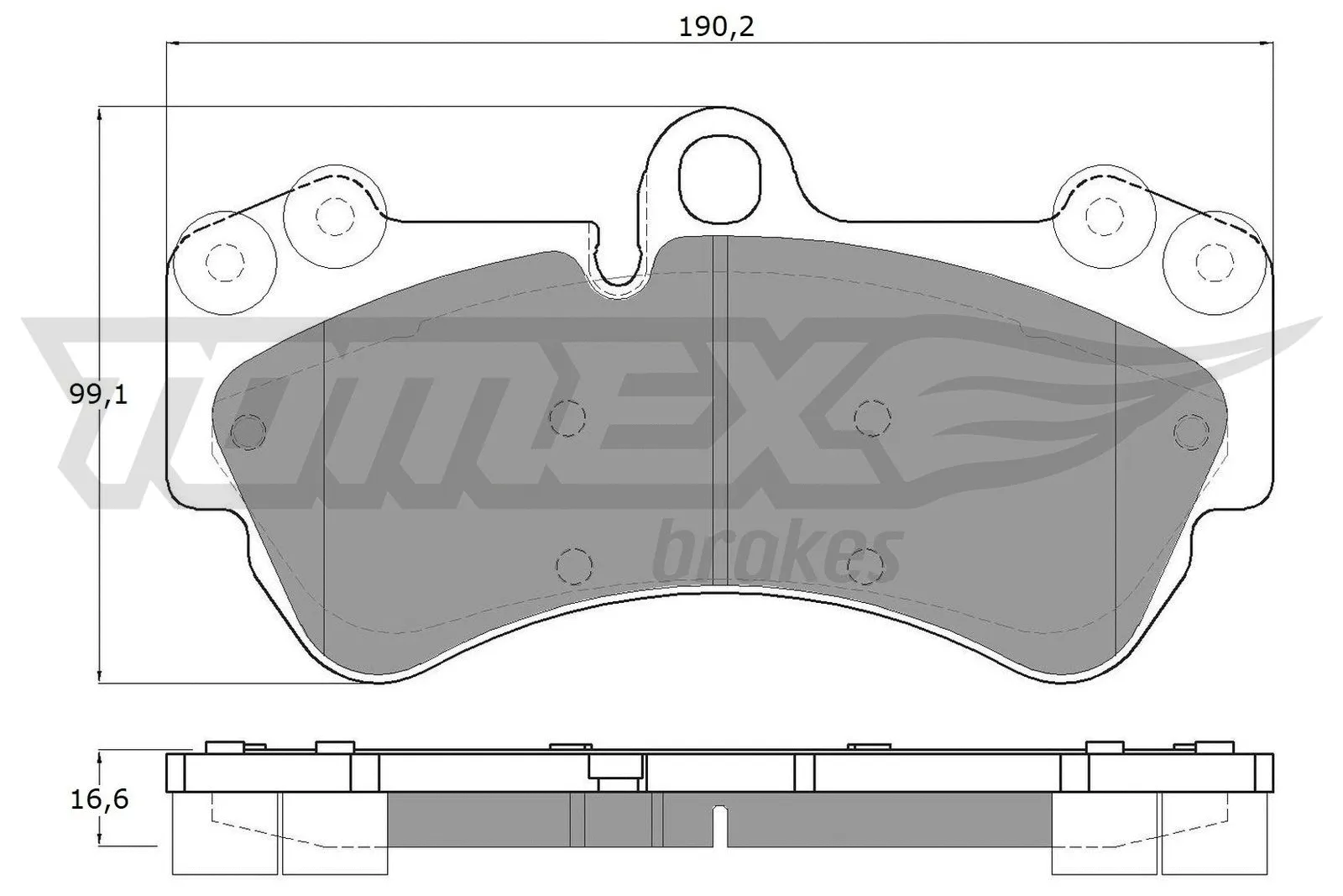 Kit de plaquettes de frein, frein à disque TOMEX Brakes TX 15-16