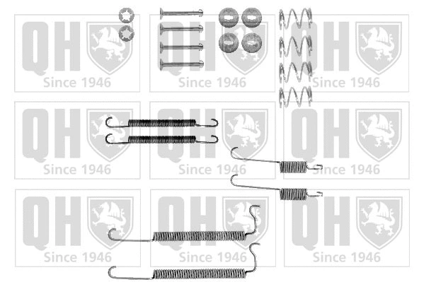 Kit d'accessoires, mâchoire de frein QUINTON HAZELL BFK250