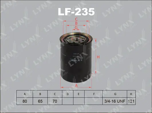 Filtre à carburant LYNXAUTO LF-235