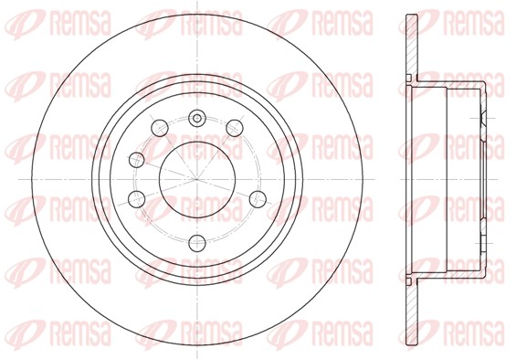 Disque de frein REMSA 6487.00