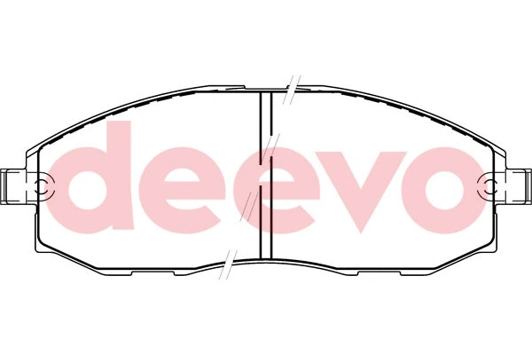Kit de plaquettes de frein, frein à disque DEEVO BP63460