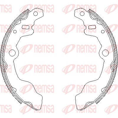 Mâchoire de frein REMSA 4164.00