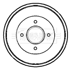 Tambour de frein BORG & BECK BBR7081