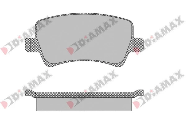Kit de plaquettes de frein, frein à disque DIAMAX N09458