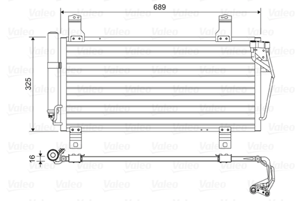 Condenseur, climatisation VALEO 814456