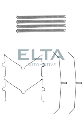Kit d'accessoires, plaquette de frein à disque ELTA AUTOMOTIVE EA8780