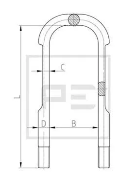 Bride de ressort PE Automotive 125.011-10A