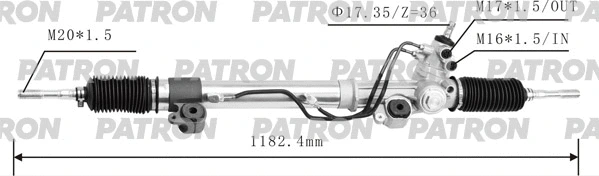 Crémaillère de direction PATRON PSG3188