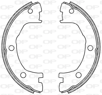 Jeu de mâchoires de frein OPEN PARTS BSA2194.00