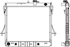 Radiateur, refroidissement du moteur SAKURA Automotive 3081-1009