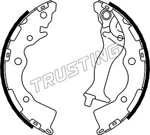Jeu de mâchoires de frein TRUSTING 046.218