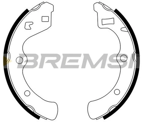 Jeu de mâchoires de frein BREMSI GF0703
