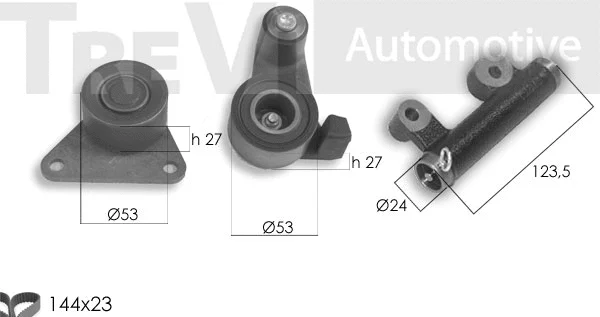 Kit de courroie crantée TREVI AUTOMOTIVE KD1415