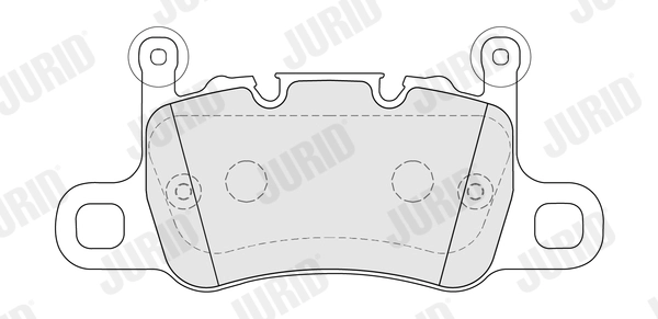 Kit de plaquettes de frein, frein à disque JURID 574102J
